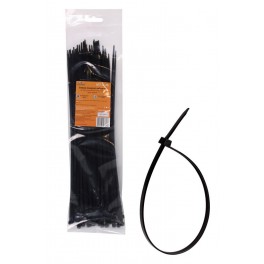 Стяжки (хомуты) кабельные 3,6*300 мм, пластиковые, черные, 100 шт.(ACT-N-26) ACT-N-26