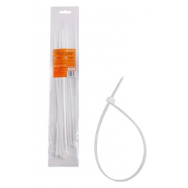 Стяжки (хомуты) кабельные 4,8*350 мм, пластиковые, белые, 10 шт.(ACT-N-11) ACT-N-11