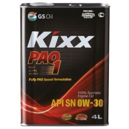 Высокоэффективное синтетическое масло  / KIXX PAO 1 0W-30 SN 4L жесть L208144TE1/2
