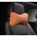 Автомобильная 3D подушка AUTOPREMIER VIP, оранжевый/коричневый, экокожа, комплект 1 шт., 1/12, VIP15 VIP1580