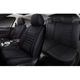 Авточехлы 5D UNIQUE, комплект 4 шт., чёрный, экокожа/оксфорд, закрытая спинка, карман, поддержка спи UNI1000 Авточехлы 5D UNIQUE, комплект 4 шт., чёрный, экокожа/оксфорд, закрытая спинка, карман, поддержка спи UNI1000