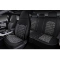Авточехлы 5D FOREVER, комплект 4 шт., чёрный, оксфорд/рогожка, закрытая спинка, карман, литой подгол FOR1000