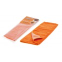 Салфетка из микрофибры и коралловой ткани оранжевая (35*40 см) AB-A-04
