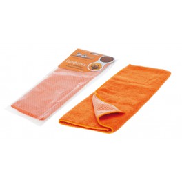 Салфетка из микрофибры и коралловой ткани оранжевая (35*40 см) AB-A-04