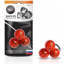 Ароматизатор подвесной "Баскетбол" черный лед AFBB130