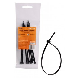 Стяжки (хомуты) кабельные 3,6*150 мм, пластиковые, черные, 10 шт. ACT-N-19