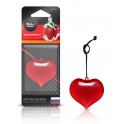 Ароматизатор подвесной пластик "Сердце" клубника со сливками AFSE001